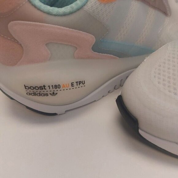 Adidas Size 6.5 ZX Alkyne W Marathon Running Shoes Sneakers FX6369 White Pastels - Picture 2 of 9